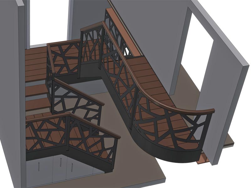 3D-Modell Treppe