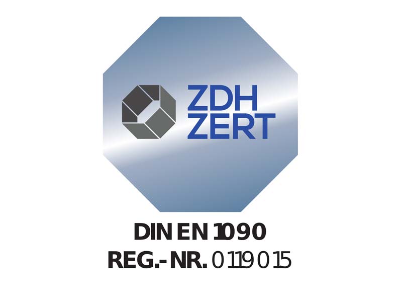Zertifiziert nach DIN 1090